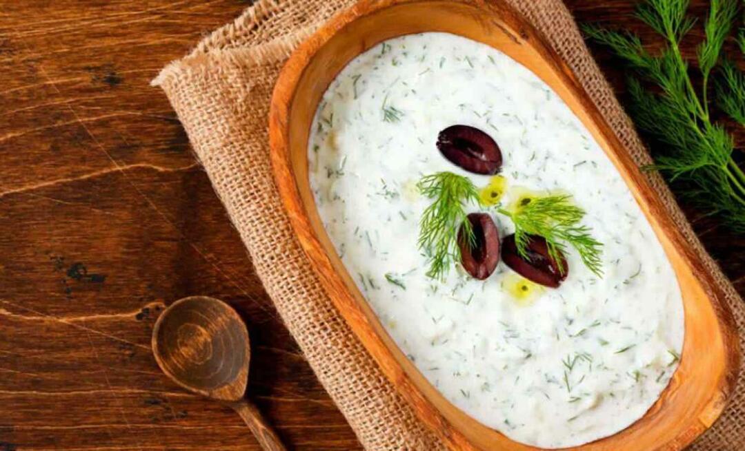 Hvordan lage dill tzatziki? Forfriskende yoghurt og dill tzatziki oppskrift