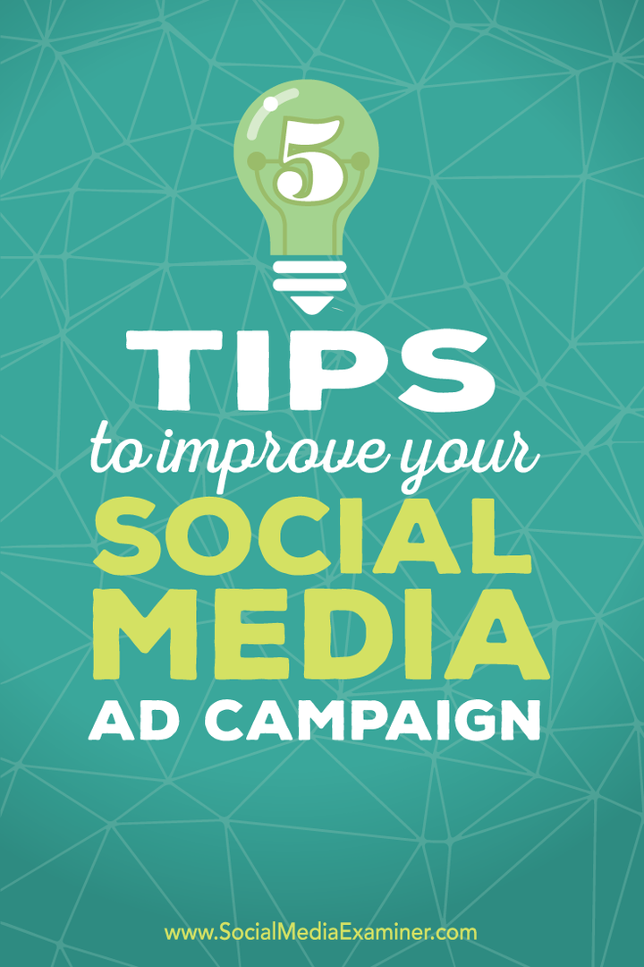 tips for å forbedre annonsekampanjer på sosiale medier