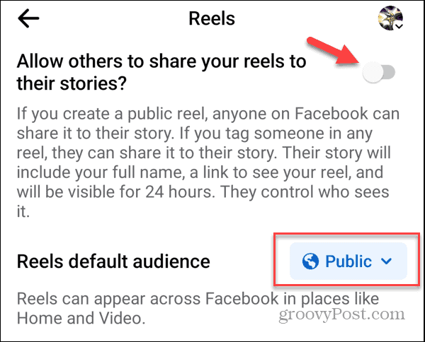 Block Reels på Facebook