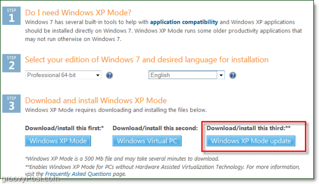 Kjør Windows 7 XP-modus uten maskinvarevirtualisering