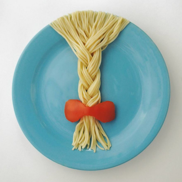 Hårvevdesign fra pasta