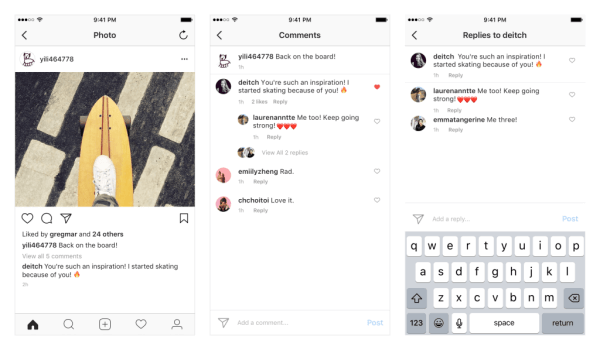 Instagram vil rulle ut trådkommentarer på iOS og Android i løpet av de kommende ukene.