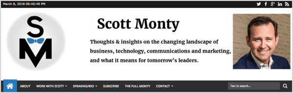 Scott Montys personlige merke har blitt hos ham.