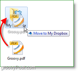 Dropbox-skjermbilde - dra og slipp filer for å sikkerhetskopiere dem på nettet