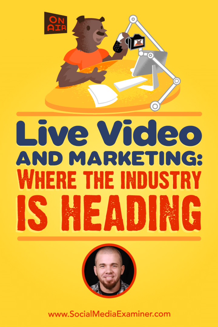 Live video og markedsføring: Hvor industrien er på vei med innsikt fra Brian Fanzo på Social Media Marketing Podcast.