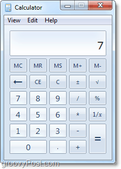 ny Windows 7-kalkulator