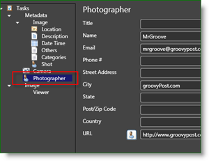 Microsoft Pro fotoverktøy Fotograf Metadata:: groovyPost.com