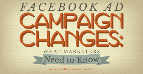 endringer på Facebook-annonsekampanjer