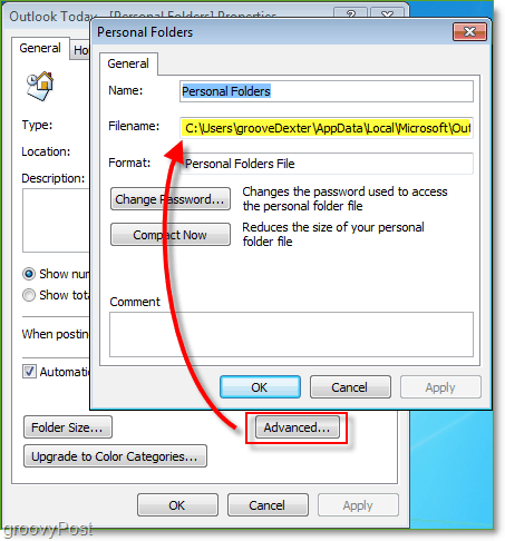 Hvordan finne din Microsoft Outlook. PST-fil