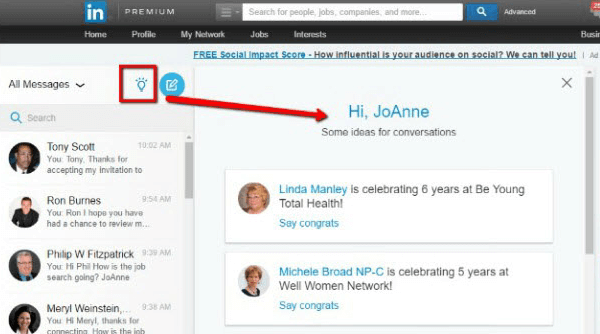 linkedin ideer for samtale