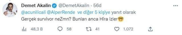 Demet Akalın likte ikke Survivor-besetningen