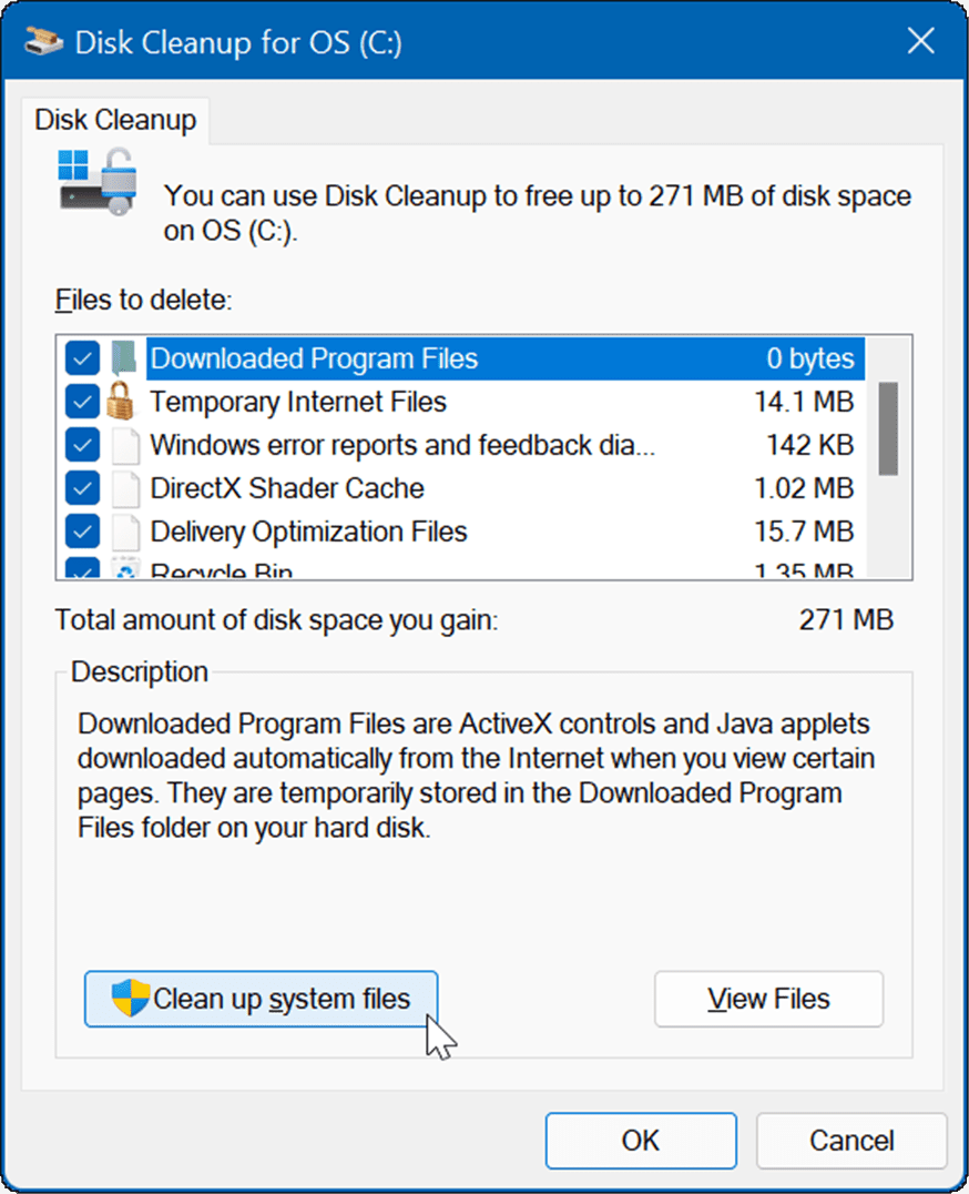 diskopprydding slett midlertidige filer på Windows 11