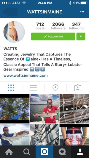 instagram profil merkevarebygging eksempel