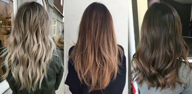 2018 ny hårtrend skimmer hår med mørkere