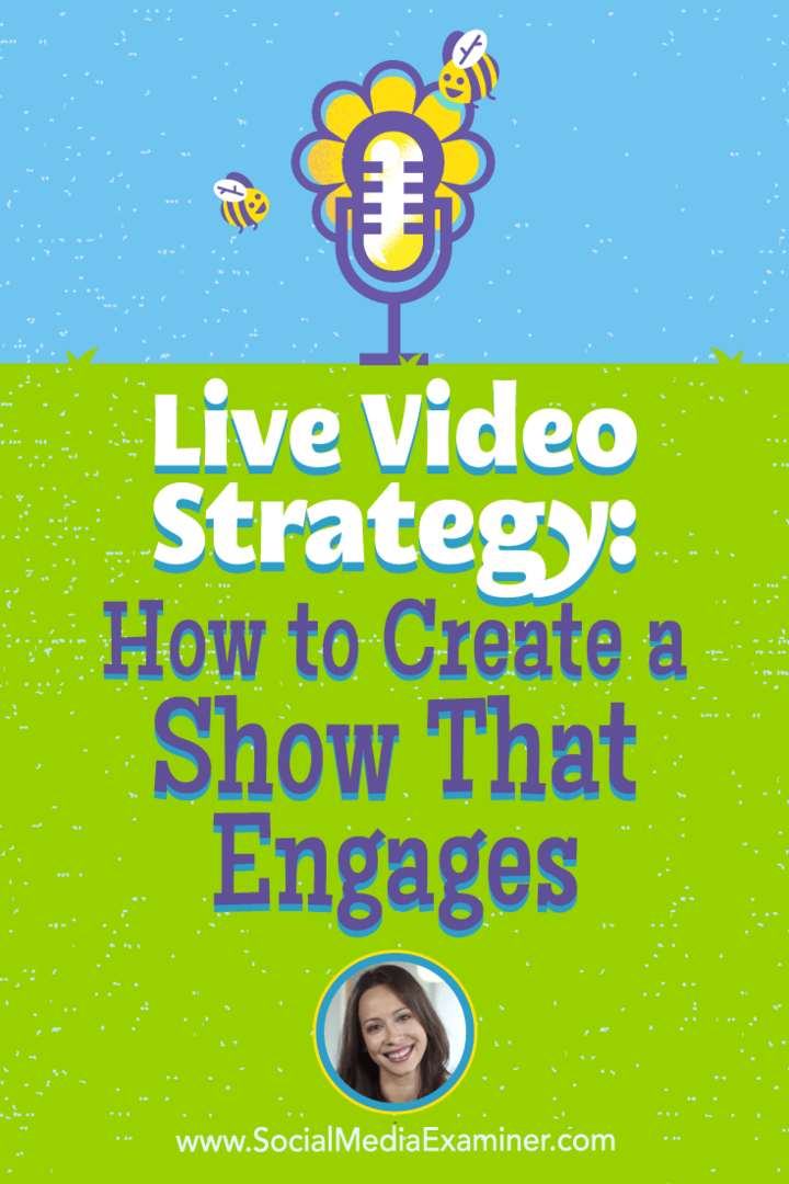 Live videostrategi: Hvordan lage et show som engasjerer med innsikt fra Luria Petrucci på Social Media Marketing Podcast.