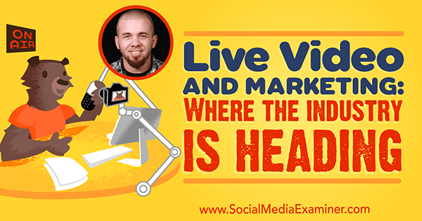 Live video og markedsføring: Hvor industrien er på vei med innsikt fra Brian Fanzo på Social Media Marketing Podcast.