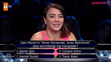 Sabriye Şengül satte et preg på Who Wants to Be a Millionaire