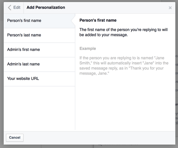 facebook legge til personalisering
