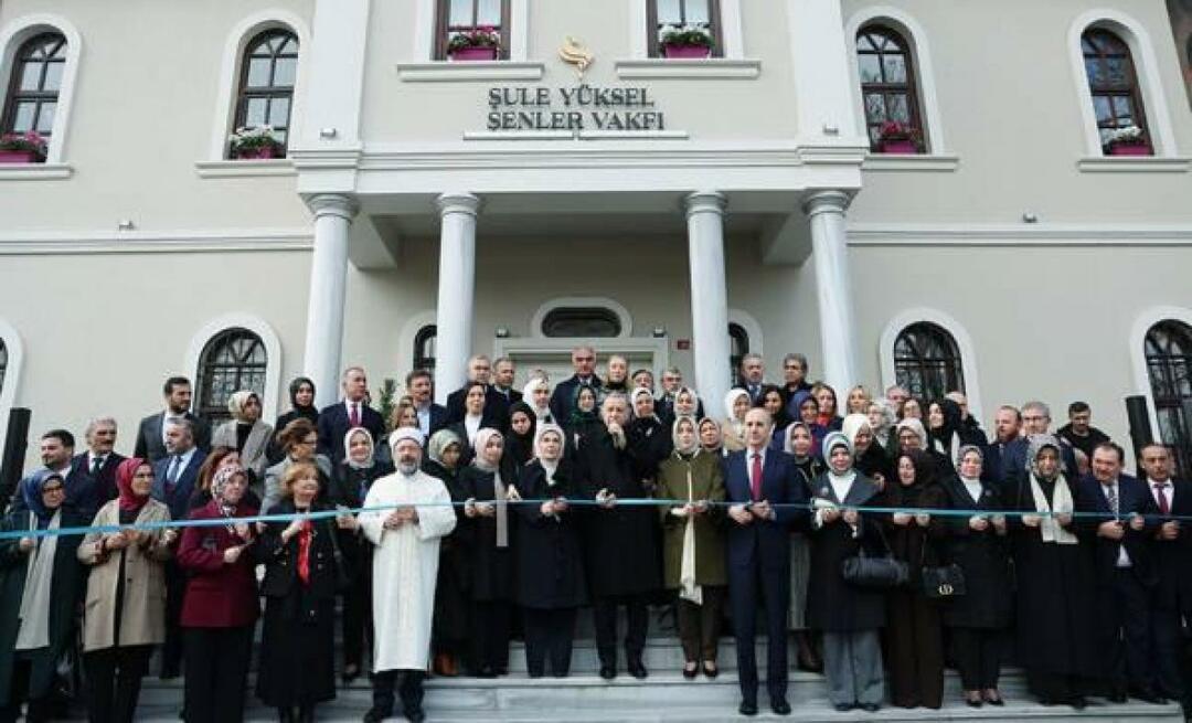 Servicebygget Şule Yüksel Şenler Foundation åpnet under ledelse av president Erdoğan