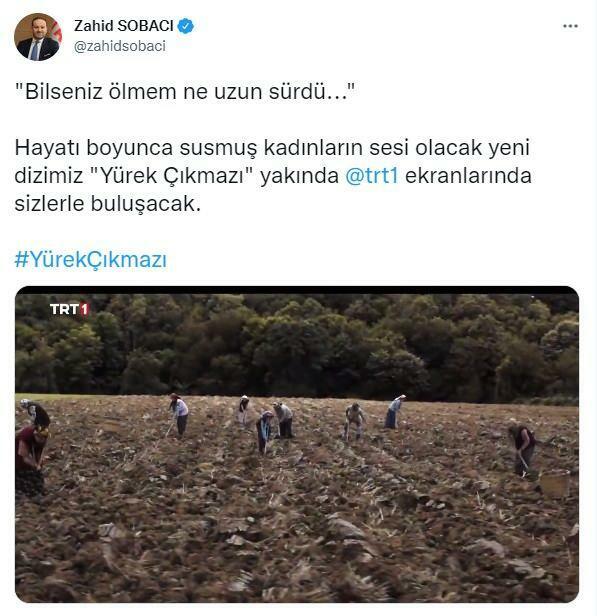 TRTs daglige leder Zahid Sobacı delte på sin sosiale mediekonto