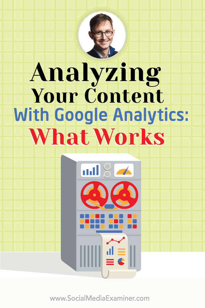 Analyse av innholdet ditt med Google Analytics: Hvordan vite hva som fungerer: Social Media Examiner