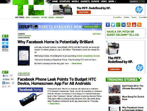 facebook tag på techcrunch