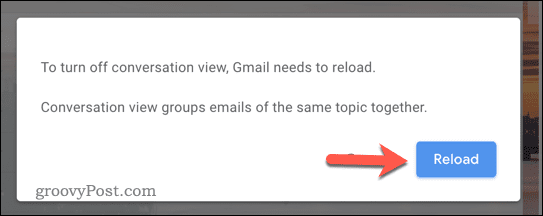 Last inn Gmail-innboksen på nytt