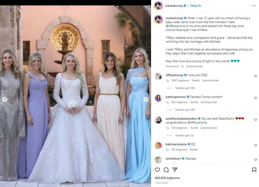 Ivanka Trumps halvsøster gifter seg