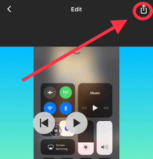Hold InShot-appen åpen mens den behandler videoen din.