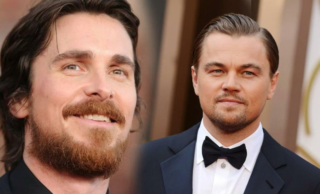 Fantastisk Leonardo DiCaprio tilståelse fra Christian Bale! "Jeg skylder det til hans avslag"