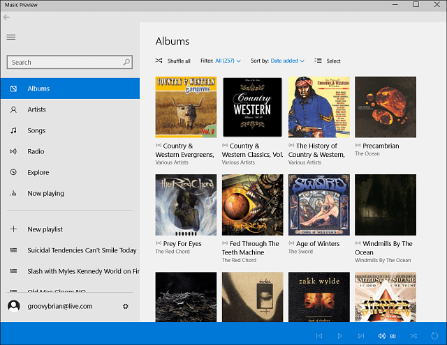 Microsoft lanserer apper for forhåndsvisning av musikk og video for Windows 10