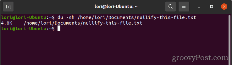 Bruke du-kommandoen for å sjekke størrelsen på en fil i Linux