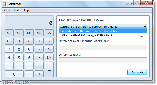 beregne eksakte datoer ved å bruke windows 7