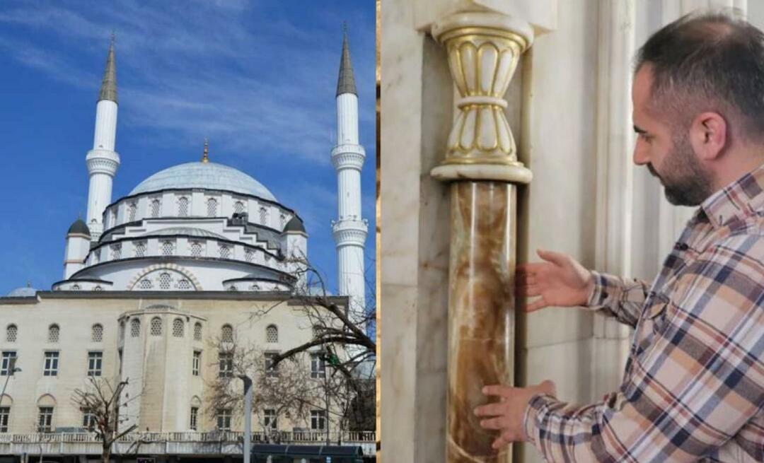 Izzet Pasha-moskeen i Elazig ble ikke påvirket av 3 jordskjelv takket være balansesøylene!
