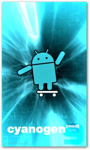 cyanogen mod flash-skjerm