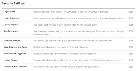 Facebook-sikkerhet