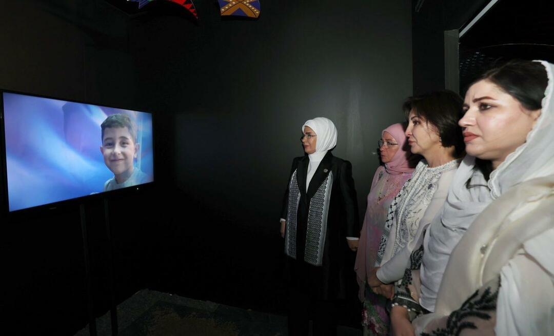 First Lady Erdoğan delte utstillingen "Gaza: Resisting Humanity"!