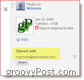 Google Picasa invitasjons-e-post:: groovyPost.com