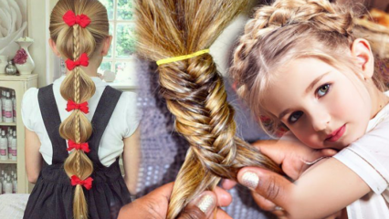 Hva er barnas frisyrer som kan gjøres hjemme? Praktiske og enkle frisyrer på skolen