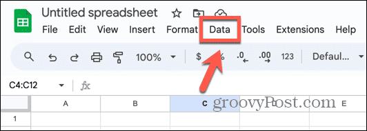 google sheets datameny