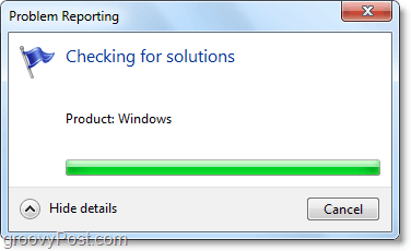 windows 7 vil automatisk koble seg til og se etter problemer