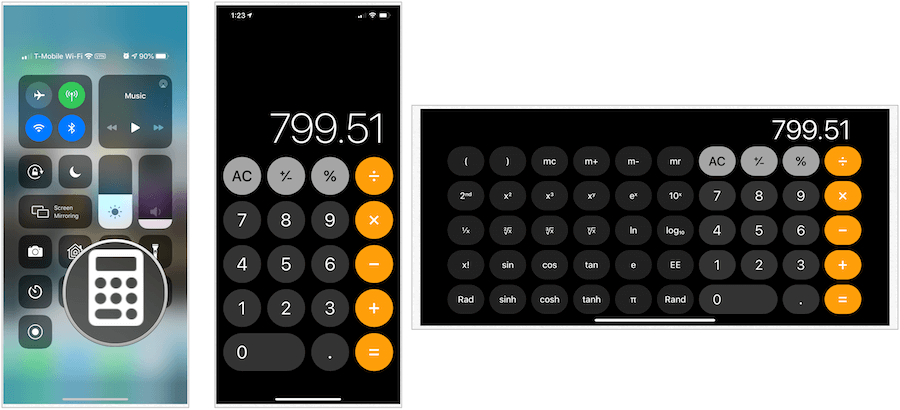 iPhone-kalkulatorer