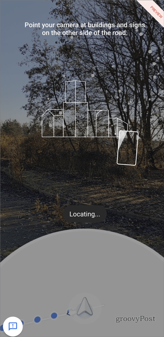 Google Maps AR-navigasjonsplassering