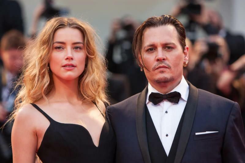 Johnny Depp og hans ekskone Amber Heard