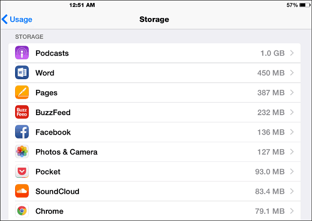iOS 8 lagring