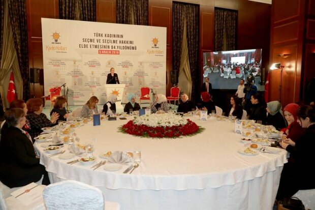 Førstedamen Erdoğan deltok på Women's Rights Day