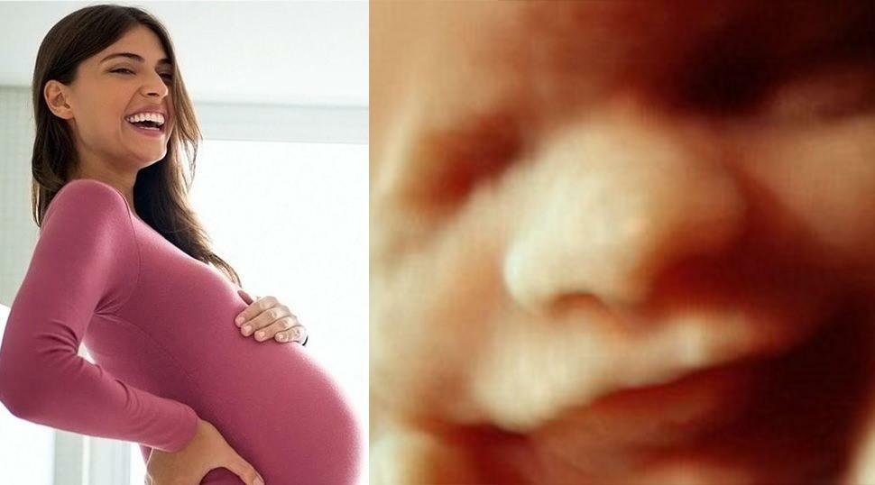 bilde av babyen i livmoren