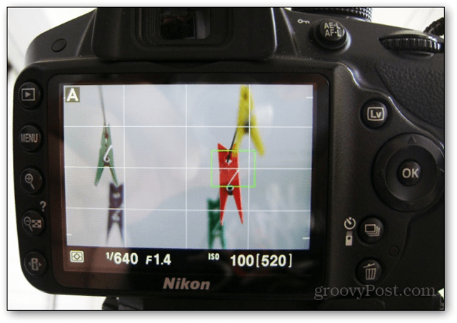 første fotooppsett stativfokus live visning dslr f / 1,4 1,4 nikon