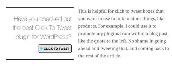 The Better Click to Tweet WordPress-pluginet lar deg sette inn klikk for å tweet-bokser i blogginnleggene dine.