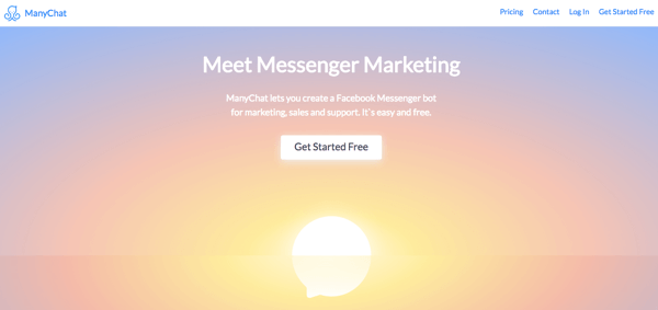 ManyChat er et alternativ for å bevise kundeservice via Messenger chatbots.